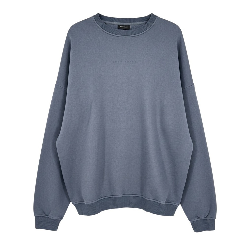 Cozy Earth City Scape Crewneck Sweatshirt Navy Modal Fleece Knit‎ Pullover 3XL